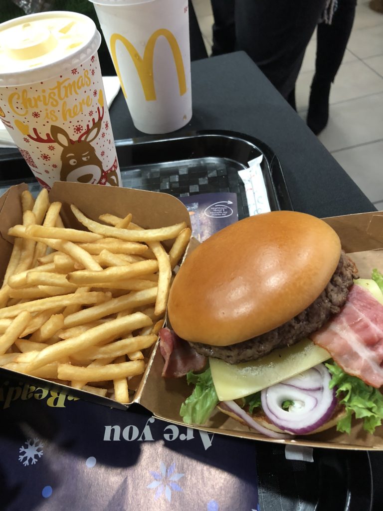 Signature burger and fries
